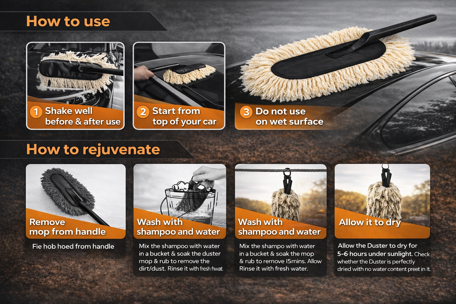 Premium Microfiber Car Duster